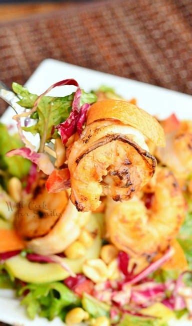 We think this thai salad can stand up to the test (we hope!). Thai Shrimp Salad with Peanut Dressing - Will Cook For Smiles