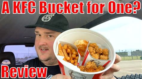 KFC New Tenders Bucket For One Review YouTube