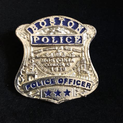 Boston Police Officer Mini Badge