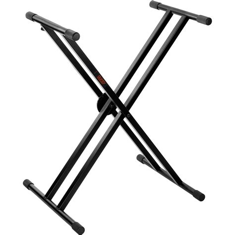 Auray Ksc 2x Deluxe Double X Keyboard Stand With Clutch Ksc 2x