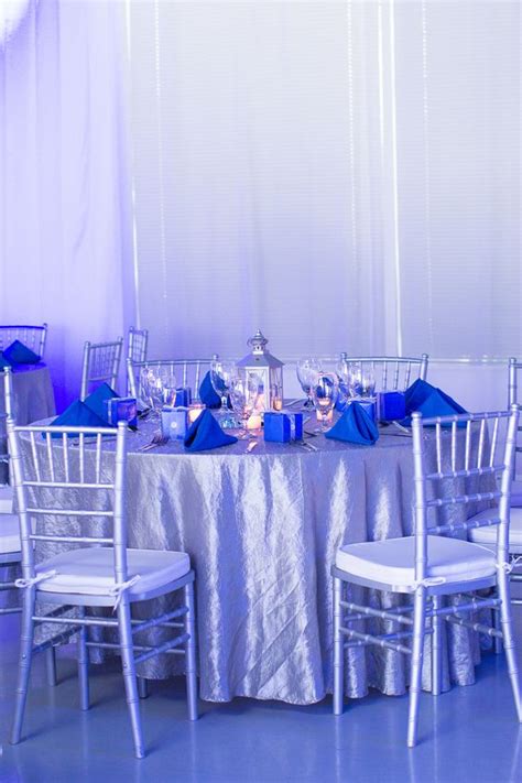 Autumn colors are typically warm colors. Blue & Silver Themed Birthday Party | Heaven Event Center ...