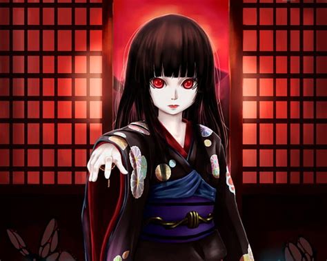 free download enma ai ai evil hell girl enma horror creepy anime yukata darkness hd
