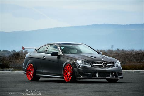 It is available across a wide rev range between 2,750 and 4,500 rpm. Supercharged Mercedes-Benz C63 AMG With Red Brixton Forged ...