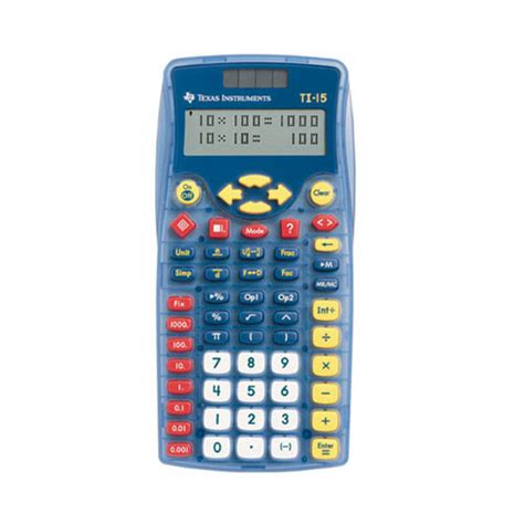 The reducing fractions calculator will reduce any two fractions that you enter in. Texas Instruments® TI-15 Fraction Calculator - Calculators ...