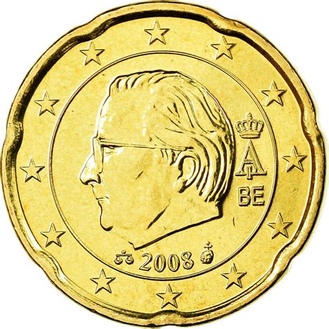 20 Euro Cent Belgium 2008 Km 278 Coinbrothers Catalog