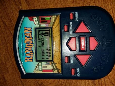 Vintage Hangman Electronic Handheld Game 1995 Milton Bradley Company Ebay
