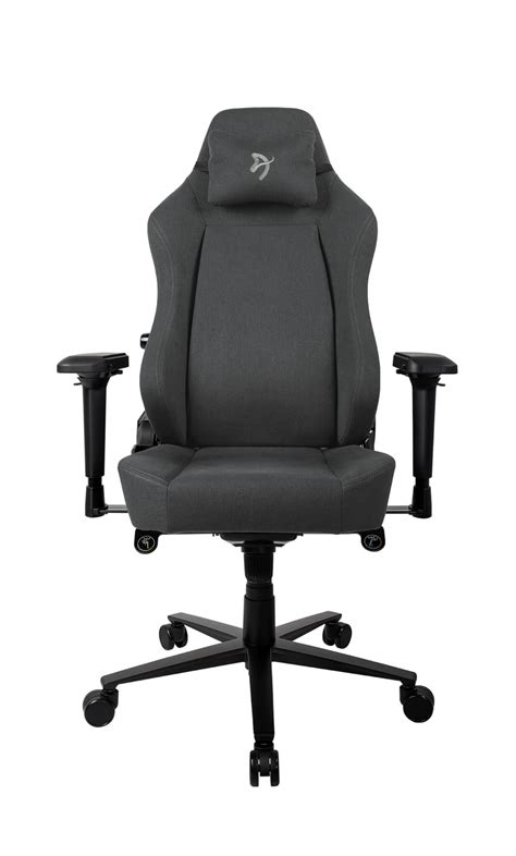 Chair Gaming Arozzi Primo Woven Fabric Black Grey Logo