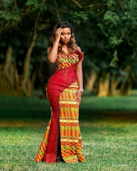 Gorgeous Kente Style For Engagement African Formal Dress Best African Dresses Kente Dress