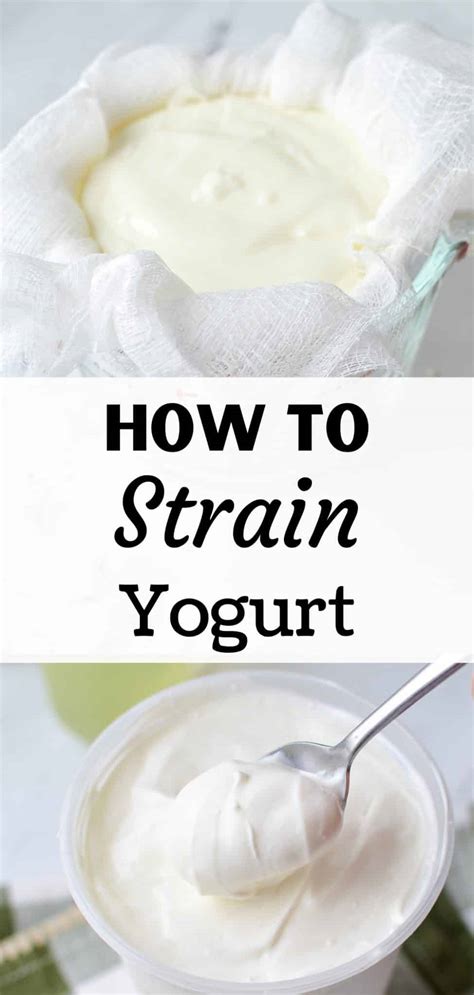 How To Strain Yogurt And Collect Whey