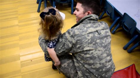 military dad surprises 2yr old daughter at school youtube