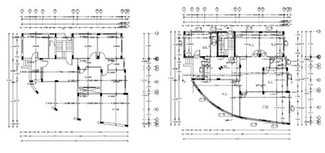 Residential And Commercial Building Working Drawing Plan Dwg In 2020 Commercial Building Plans