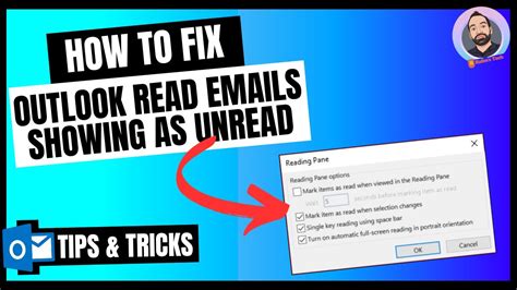 How To Fix Outlook Read Emails Showing As Unread Outlook Emails Read