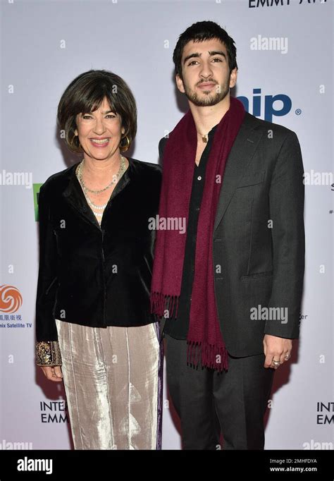Christiane Amanpour Left And Her Son Darius John Rubin Arrive At The
