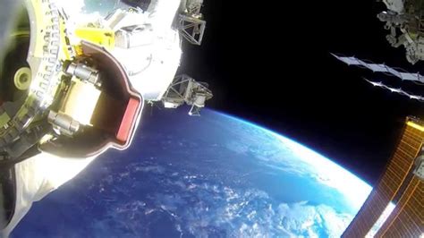 Gopro Footage Captured During A Spacewalk Outside The International