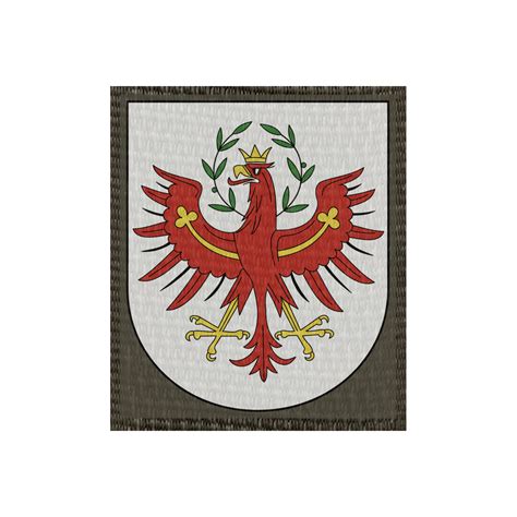 Wappen Tirol 50x60mm Oliv Klett Patch