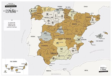 Mapa De España De Rascar La Tienda De Geografía Infinita