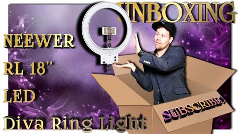 neewer ring light rl18 unboxing youtube