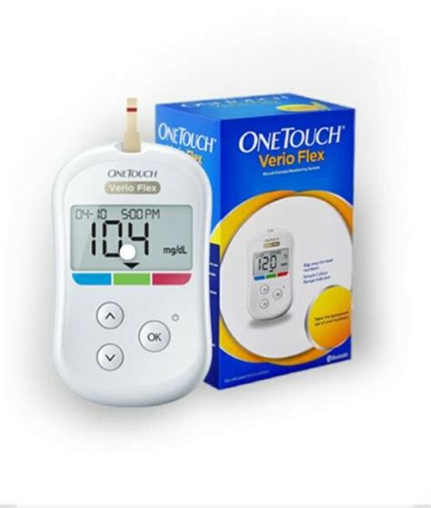 One Touch Verio Flex Meter Blood Glucose Monitoring Kit Exp May
