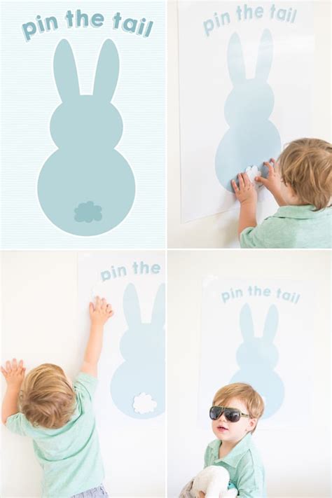 Pin The Tail On The Easter Bunny Game Printable Download Ireland