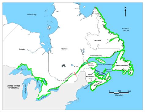 Detailed Map Of Eastern Canada
