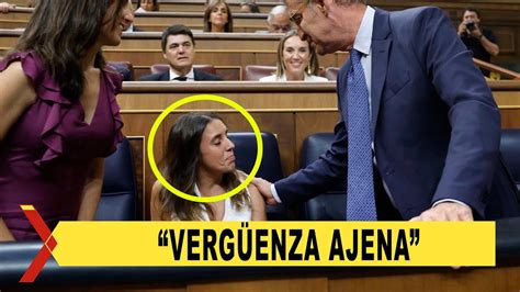 La Foto De La Verg Enza Entre Irene Montero Y Feijoo Youtube