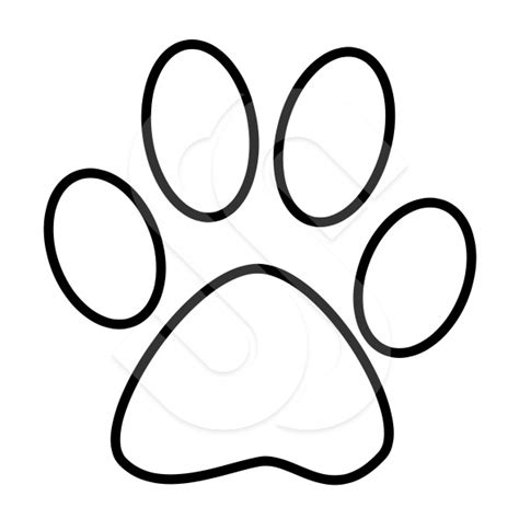 Paw Print Outline Free Download On Clipartmag