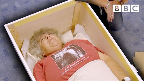 Trying On A Coffin To Make Sure It Fits Just Right Bbc Youtube
