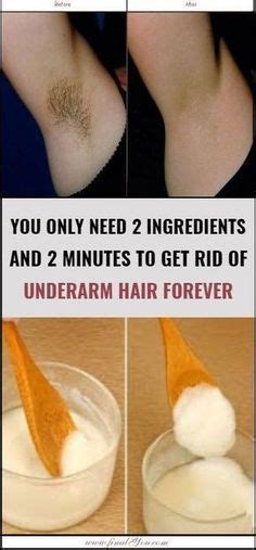 You Only Need 2 Ingredients And 2 Minutes To Get Rid Of Underarm Hair