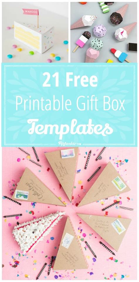 Printable Gift Box Template Free
