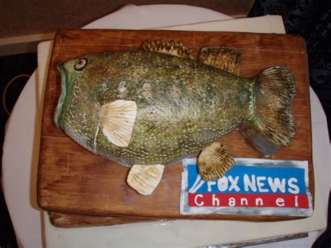 Bass Fish Grooms Cake Weddingsattheroosevelt Cakebydebbieheyd