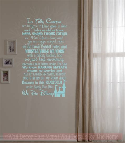 In This Castle We Do Disney Vinyl Lettering Art Inspirational Wall