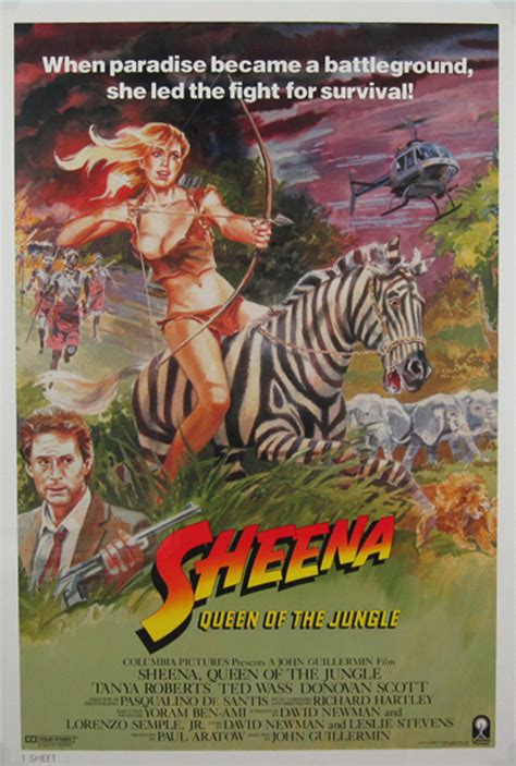 Sheena Queen Of The Jungle Original Movie Poster