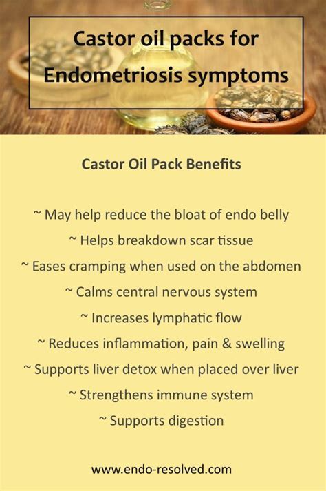 Castor Oil Pack Benefits For Endometriosis Castor Oil Packs Castor
