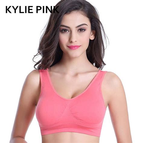 Buy Kylie Pink New Sporting Womens Bra Fitness Running Vest Underwear Padded