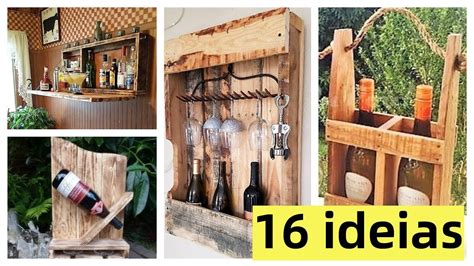 16 Ideias Criativas De Bares Com Pallets Para Ter Uma Adega De Vinho