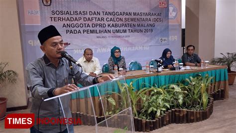 Jelang Pengumuman DCT, KPU Kabupaten Malang Tunggu Tanggapan Masyarakat