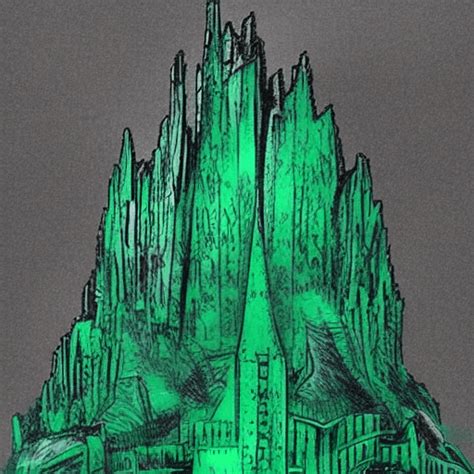 Emerald City Kryptonite Gritty Digital Graphic · Creative Fabrica