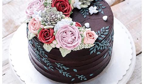 Mulai dari yang menyerupai bunga, cokelat bentuk, kue ulang fondant sampai karakter kartun lucu. Paling Keren 30+ Gambar Kue Ultah Bunga Mawar - Gambar ...
