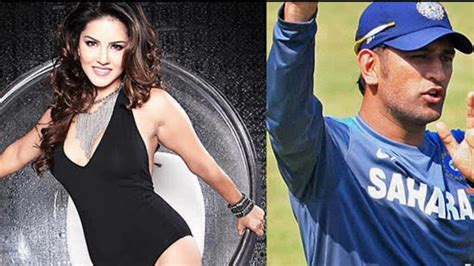 Why Ms Dhoni Is Sunny Leone S Favourite Cricketer Youtube
