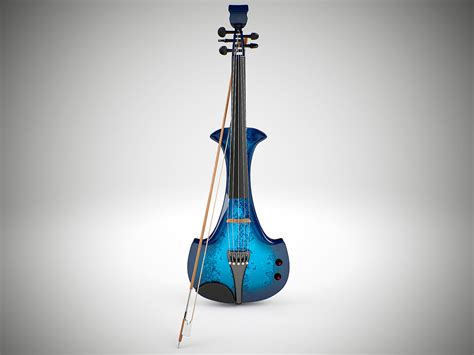 electric violin 3d model cgtrader