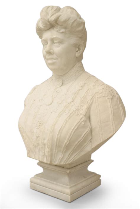 Victorian White Marble Lady Bust