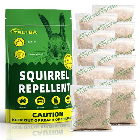 Buy Tsctba Squirrel Repellent Pouches Rodent Repellent Chipmunk Repellent Natural Squirrel