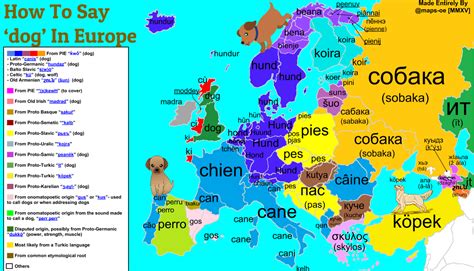 I can speak three languages, or let's say two because j'ai forgot beaucoup de mon french, unfortunately. How to say 'dog' in Europe, with etymology. This has the ...