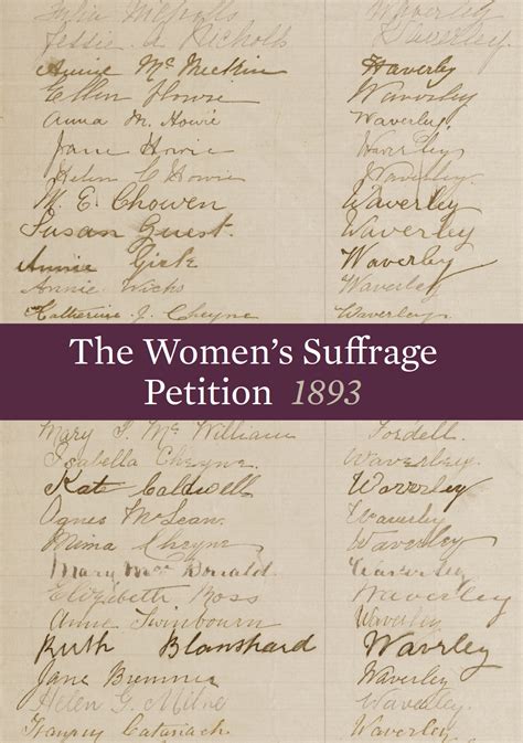 The Women S Suffrage Petition