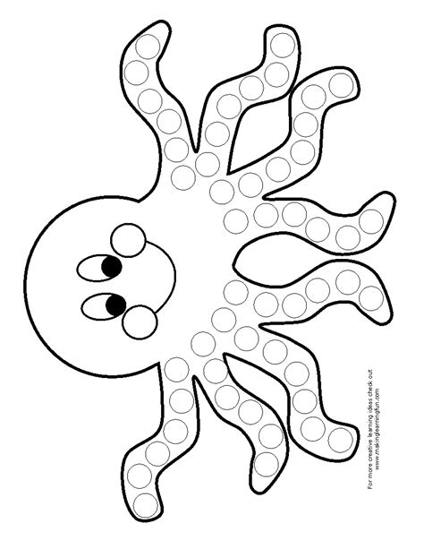 Octopus Template Printable Printable Word Searches