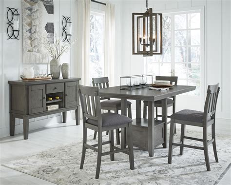 Hallanden 5 Pc Counter Height Dining Set D589 42124x4 By Signature
