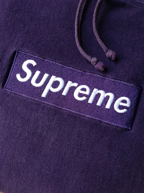 Supreme Purple On Purple Box Logo Hoodie 2002 Extremely Rare Grailed