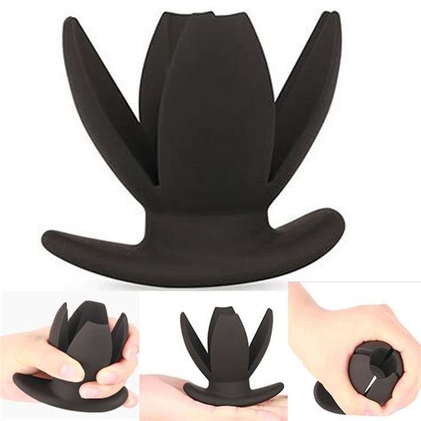 Gay Sex Toys Silicone Flower Opening Butt Plug Anal Expanderclaw