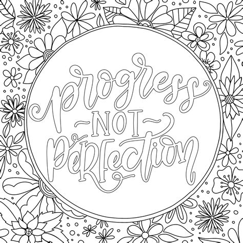 Free Inspirational Coloring Pages For Adults Happier Human Free