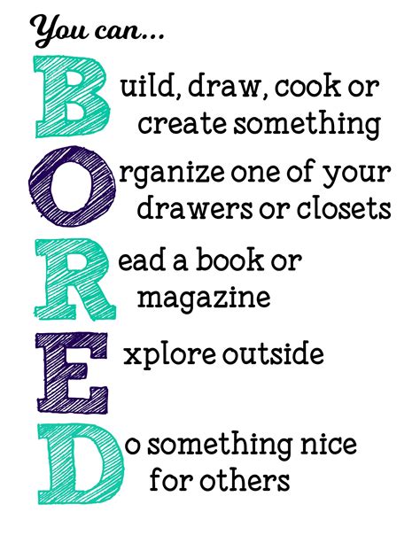 Suggestions For Im Bored Free Printable Sign Mama Cheaps
